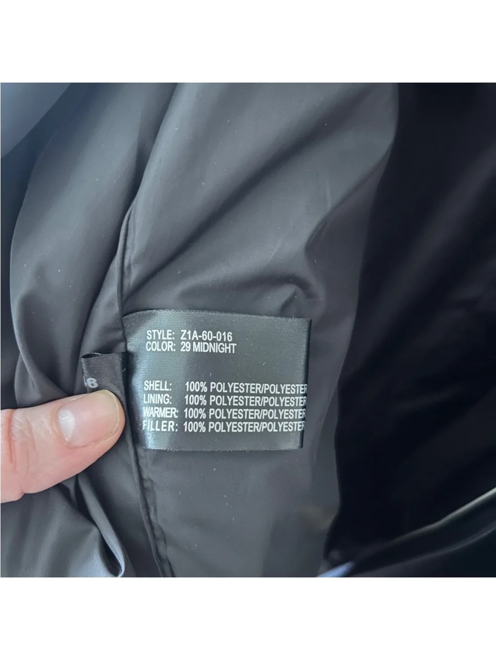 Sanyo Men’s Navy Raincoat Car Coat Hidden Placket Throat Latch